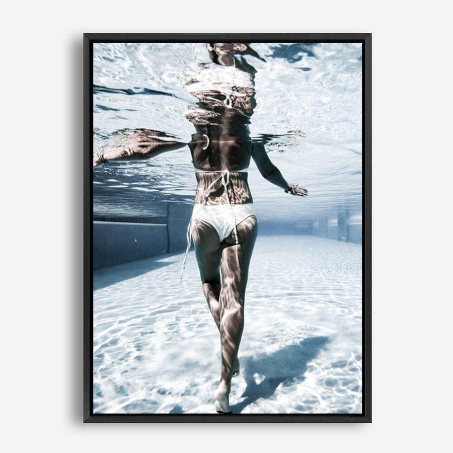 Shop Pool Days Photo Canvas Print a coastal themed photography framed stretched canvas print from The Print Emporium wall artwork collection - Buy Australian made prints for the home and your interior decor space, TPE-632-CA-35X46-NF