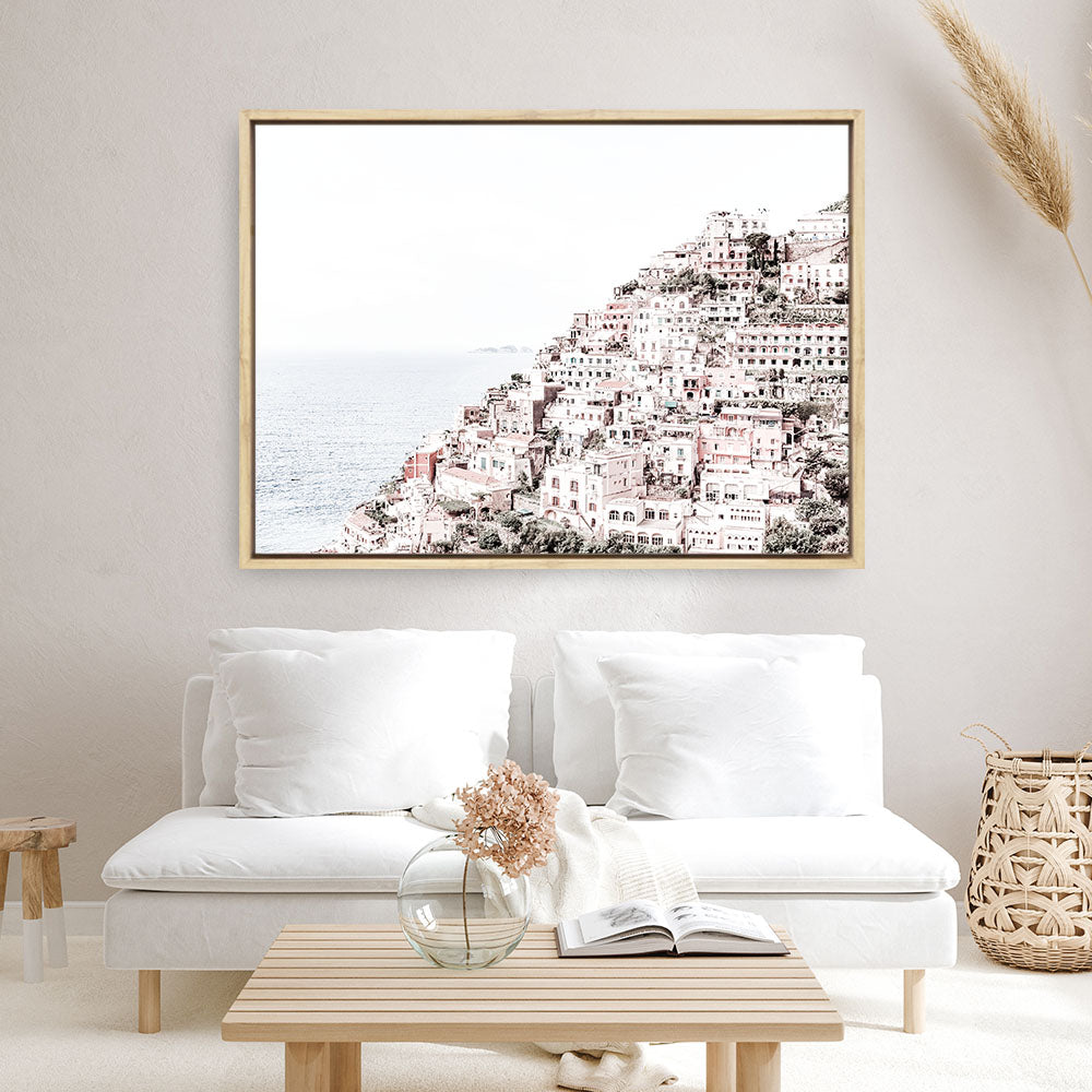 Shop Positano I Photo Canvas Print a coastal themed photography framed stretched canvas print from The Print Emporium wall artwork collection - Buy Australian made prints for the home and your interior decor space, TPE-768-CA-35X46-NF