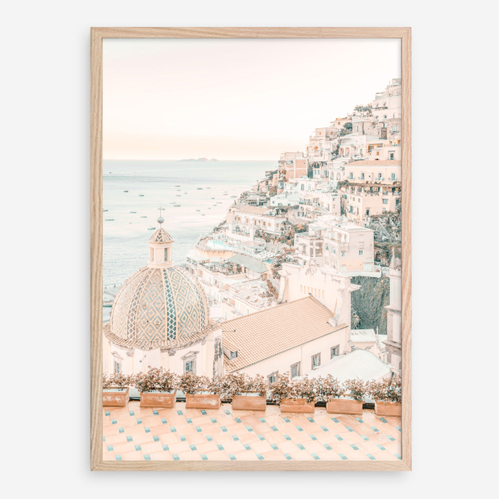 Shop Positano Sunset I Photo Art Print a coastal themed photography wall art print from The Print Emporium wall artwork collection - Buy Australian made fine art poster and framed prints for the home and your interior decor, TPE-1106-AP