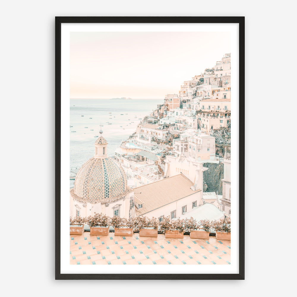 Shop Positano Sunset I Photo Art Print a coastal themed photography wall art print from The Print Emporium wall artwork collection - Buy Australian made fine art poster and framed prints for the home and your interior decor, TPE-1106-AP