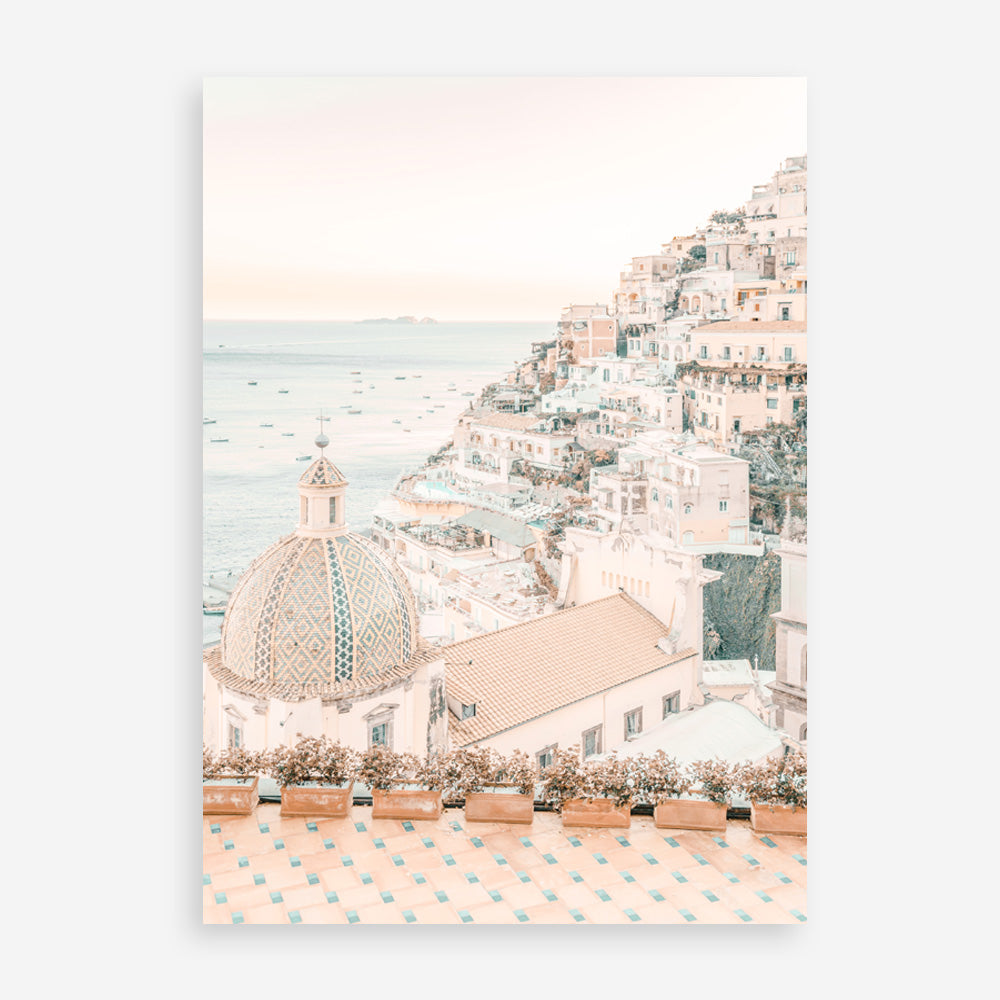 Shop Positano Sunset I Photo Art Print a coastal themed photography wall art print from The Print Emporium wall artwork collection - Buy Australian made fine art poster and framed prints for the home and your interior decor, TPE-1106-AP