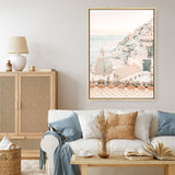 Shop Positano Sunset I Photo Canvas Print a coastal themed photography framed stretched canvas print from The Print Emporium wall artwork collection - Buy Australian made prints for the home and your interior decor space, TPE-1106-CA-35X46-NF