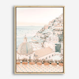 Shop Positano Sunset I Photo Canvas Print a coastal themed photography framed stretched canvas print from The Print Emporium wall artwork collection - Buy Australian made prints for the home and your interior decor space, TPE-1106-CA-35X46-NF