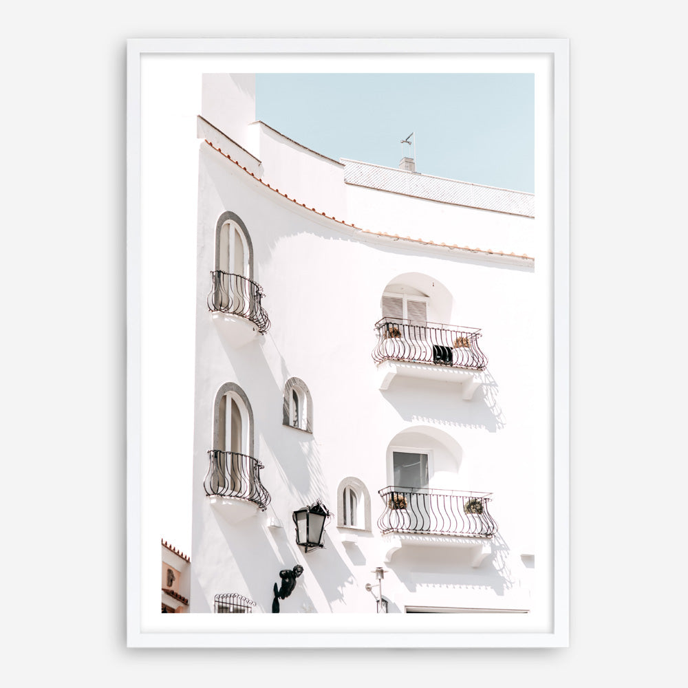 Shop Positano Villa Photo Art Print a coastal themed photography wall art print from The Print Emporium wall artwork collection - Buy Australian made fine art poster and framed prints for the home and your interior decor, TPE-1176-AP