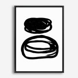 Shop Potato Swirls Canvas Print a painted abstract themed framed canvas wall art print from The Print Emporium artwork collection - Buy Australian made fine art painting style stretched canvas prints for the home and your interior decor space, TPE-PC-PI142-CA-35X46-NF