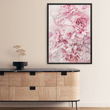 Shop Pretty Peonies Canvas Print a floral themed painted framed canvas wall art print from The Print Emporium artwork collection - Buy Australian made fine art painting style stretched canvas prints for the home and your interior decor space, TPE-379-CA-35X46-NF