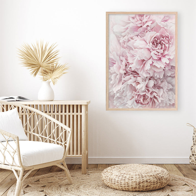 Shop Pretty Peonies II Art Print a floral themed painted wall art print from The Print Emporium wall artwork collection - Buy Australian made fine art painting style poster and framed prints for the home and your interior decor room, TPE-386-AP