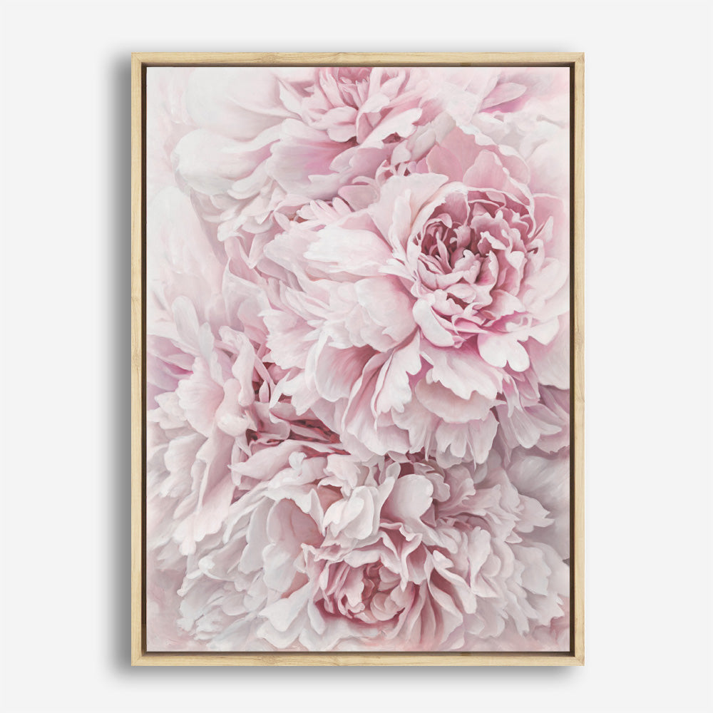 Shop Pretty Peonies II Canvas Print a floral themed painted framed canvas wall art print from The Print Emporium artwork collection - Buy Australian made fine art painting style stretched canvas prints for the home and your interior decor space, TPE-386-CA-35X46-NF