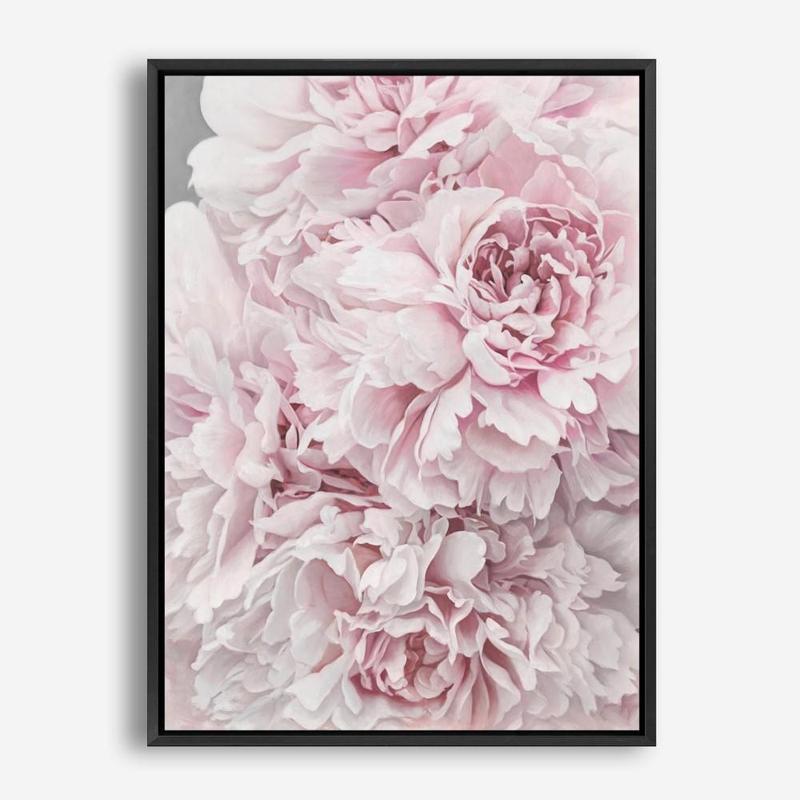 Shop Pretty Peonies II Canvas Print a floral themed painted framed canvas wall art print from The Print Emporium artwork collection - Buy Australian made fine art painting style stretched canvas prints for the home and your interior decor space, TPE-386-CA-35X46-NF