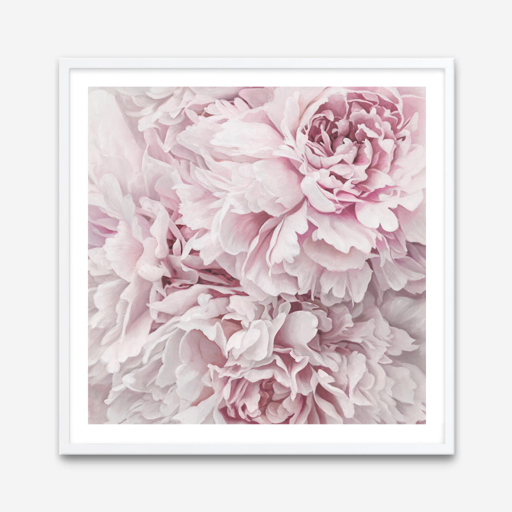 Shop Pretty Peonies II (Square) Art Print a floral themed painted wall art print from The Print Emporium wall artwork collection - Buy Australian made fine art painting style poster and framed prints for the home and your interior decor room, TPE-387-AP