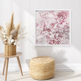 Shop Pretty Peonies II (Square) Art Print a floral themed painted wall art print from The Print Emporium wall artwork collection - Buy Australian made fine art painting style poster and framed prints for the home and your interior decor room, TPE-387-AP