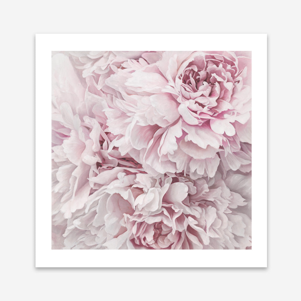 Shop Pretty Peonies II (Square) Art Print a floral themed painted wall art print from The Print Emporium wall artwork collection - Buy Australian made fine art painting style poster and framed prints for the home and your interior decor room, TPE-387-AP