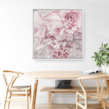 Shop Pretty Peonies II (Square) Canvas Print a floral themed painted framed canvas wall art print from The Print Emporium artwork collection - Buy Australian made fine art painting style stretched canvas prints for the home and your interior decor space, TPE-387-CA-40X40-NF
