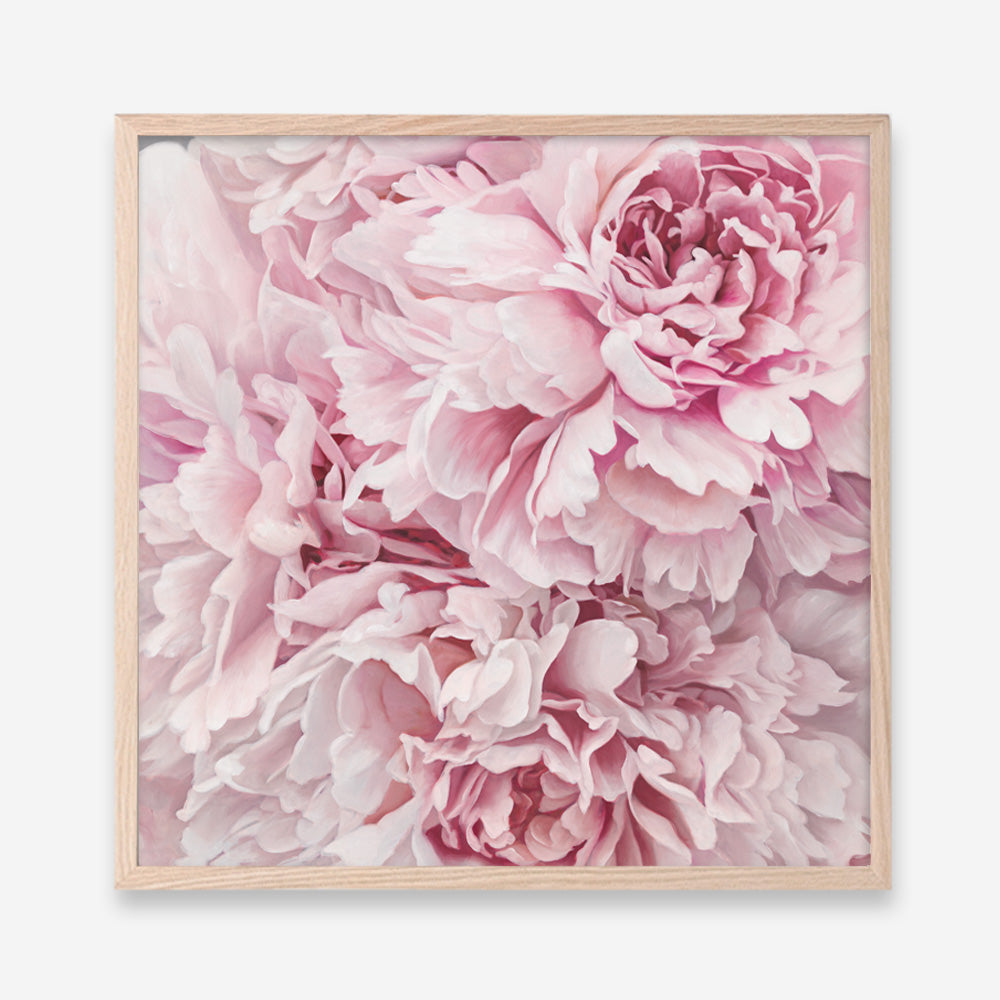Shop Pretty Peonies (Square) Art Print a floral themed painted wall art print from The Print Emporium wall artwork collection - Buy Australian made fine art painting style poster and framed prints for the home and your interior decor room, TPE-380-AP
