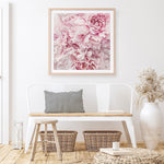 Shop Pretty Peonies (Square) Art Print a floral themed painted wall art print from The Print Emporium wall artwork collection - Buy Australian made fine art painting style poster and framed prints for the home and your interior decor room, TPE-380-AP