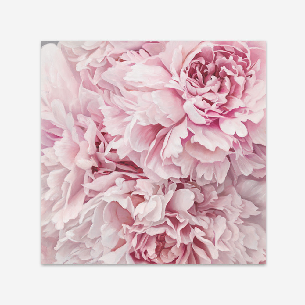 Shop Pretty Peonies (Square) Art Print a floral themed painted wall art print from The Print Emporium wall artwork collection - Buy Australian made fine art painting style poster and framed prints for the home and your interior decor room, TPE-380-AP