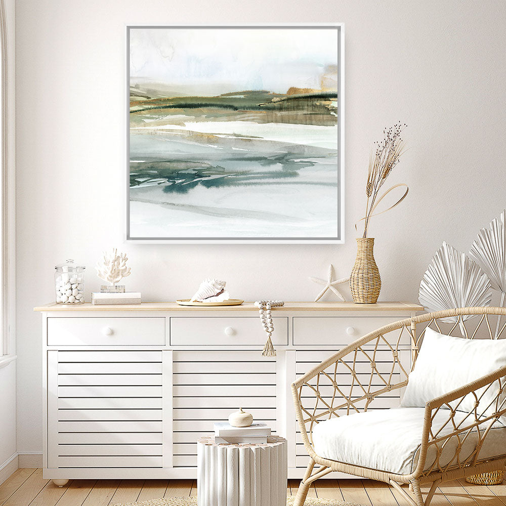 Shop Prologue I (Square) Canvas Print a painted abstract themed framed canvas wall art print from The Print Emporium artwork collection - Buy Australian made fine art painting style stretched canvas prints for the home and your interior decor space, TPE-PC-EZ362-CA-40X40-NF