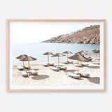 Shop Psarou Beach I Photo Art Print a coastal themed photography wall art print from The Print Emporium wall artwork collection - Buy Australian made fine art poster and framed prints for the home and your interior decor, TPE-1375-AP