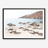 Shop Psarou Beach I Photo Art Print a coastal themed photography wall art print from The Print Emporium wall artwork collection - Buy Australian made fine art poster and framed prints for the home and your interior decor, TPE-1375-AP