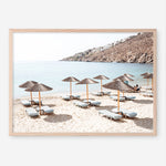 Shop Psarou Beach I Photo Art Print a coastal themed photography wall art print from The Print Emporium wall artwork collection - Buy Australian made fine art poster and framed prints for the home and your interior decor, TPE-1375-AP