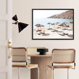 Shop Psarou Beach I Photo Canvas Print a coastal themed photography framed stretched canvas print from The Print Emporium wall artwork collection - Buy Australian made prints for the home and your interior decor space, TPE-1375-CA-35X46-NF
