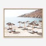 Shop Psarou Beach I Photo Canvas Print a coastal themed photography framed stretched canvas print from The Print Emporium wall artwork collection - Buy Australian made prints for the home and your interior decor space, TPE-1375-CA-35X46-NF
