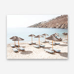 Shop Psarou Beach I Photo Canvas Print a coastal themed photography framed stretched canvas print from The Print Emporium wall artwork collection - Buy Australian made prints for the home and your interior decor space, TPE-1375-CA-35X46-NF