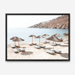 Shop Psarou Beach I Photo Canvas Print a coastal themed photography framed stretched canvas print from The Print Emporium wall artwork collection - Buy Australian made prints for the home and your interior decor space, TPE-1375-CA-35X46-NF