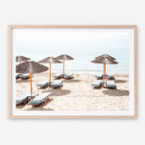 Shop Psarou Beach II Photo Art Print a coastal themed photography wall art print from The Print Emporium wall artwork collection - Buy Australian made fine art poster and framed prints for the home and your interior decor, TPE-1376-AP