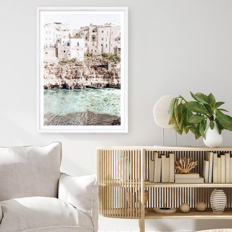 Shop Puglia View I Photo Art Print a coastal themed photography wall art print from The Print Emporium wall artwork collection - Buy Australian made fine art poster and framed prints for the home and your interior decor, TPE-1154-AP