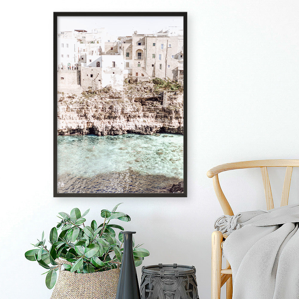 Shop Puglia View I Photo Art Print a coastal themed photography wall art print from The Print Emporium wall artwork collection - Buy Australian made fine art poster and framed prints for the home and your interior decor, TPE-1154-AP