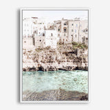 Shop Puglia View I Photo Canvas Print a coastal themed photography framed stretched canvas print from The Print Emporium wall artwork collection - Buy Australian made prints for the home and your interior decor space, TPE-1154-CA-35X46-NF