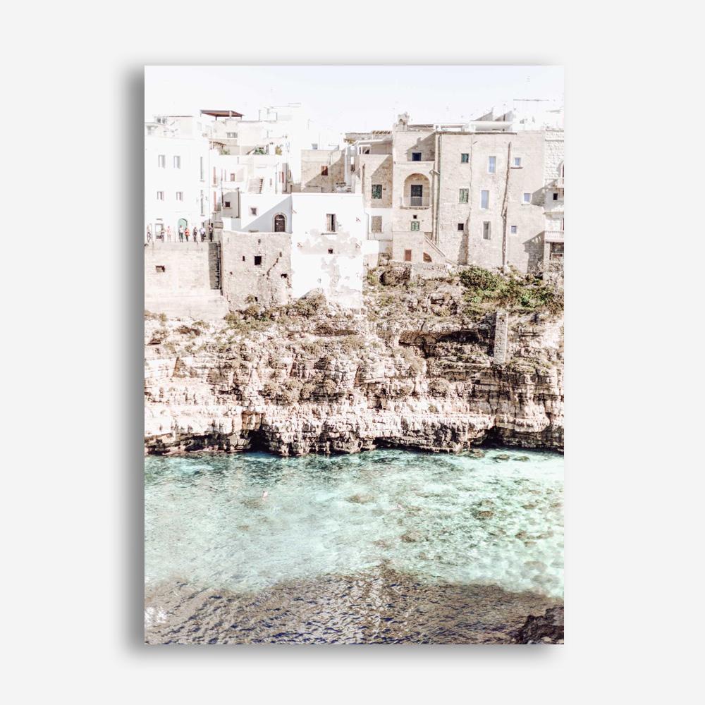Shop Puglia View I Photo Canvas Print a coastal themed photography framed stretched canvas print from The Print Emporium wall artwork collection - Buy Australian made prints for the home and your interior decor space, TPE-1154-CA-35X46-NF