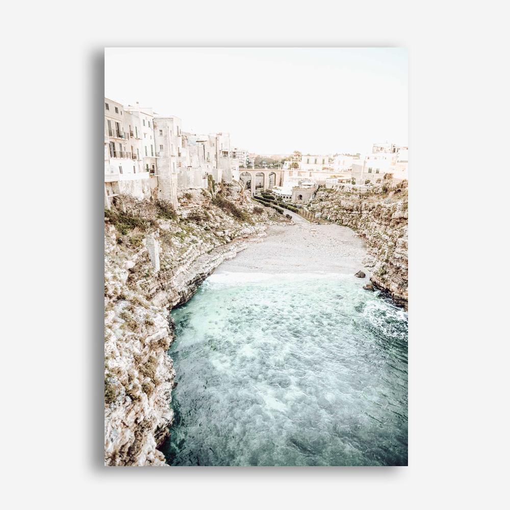 Shop Puglia View II Photo Canvas Print a coastal themed photography framed stretched canvas print from The Print Emporium wall artwork collection - Buy Australian made prints for the home and your interior decor space, TPE-1155-CA-35X46-NF