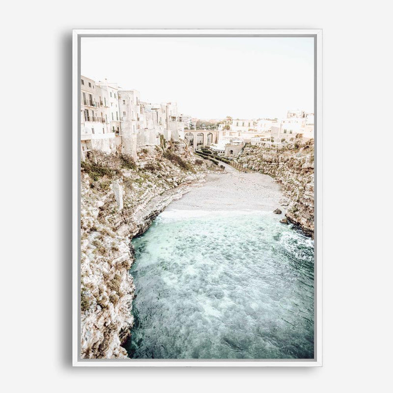 Shop Puglia View II Photo Canvas Print a coastal themed photography framed stretched canvas print from The Print Emporium wall artwork collection - Buy Australian made prints for the home and your interior decor space, TPE-1155-CA-35X46-NF