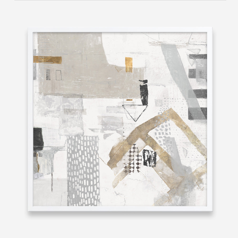 Shop Puzzled (Square) Art Print a painted abstract themed wall art print from The Print Emporium wall artwork collection - Buy Australian made fine art painting style poster and framed prints for the home and your interior decor room, TPE-PC-AH004-AP