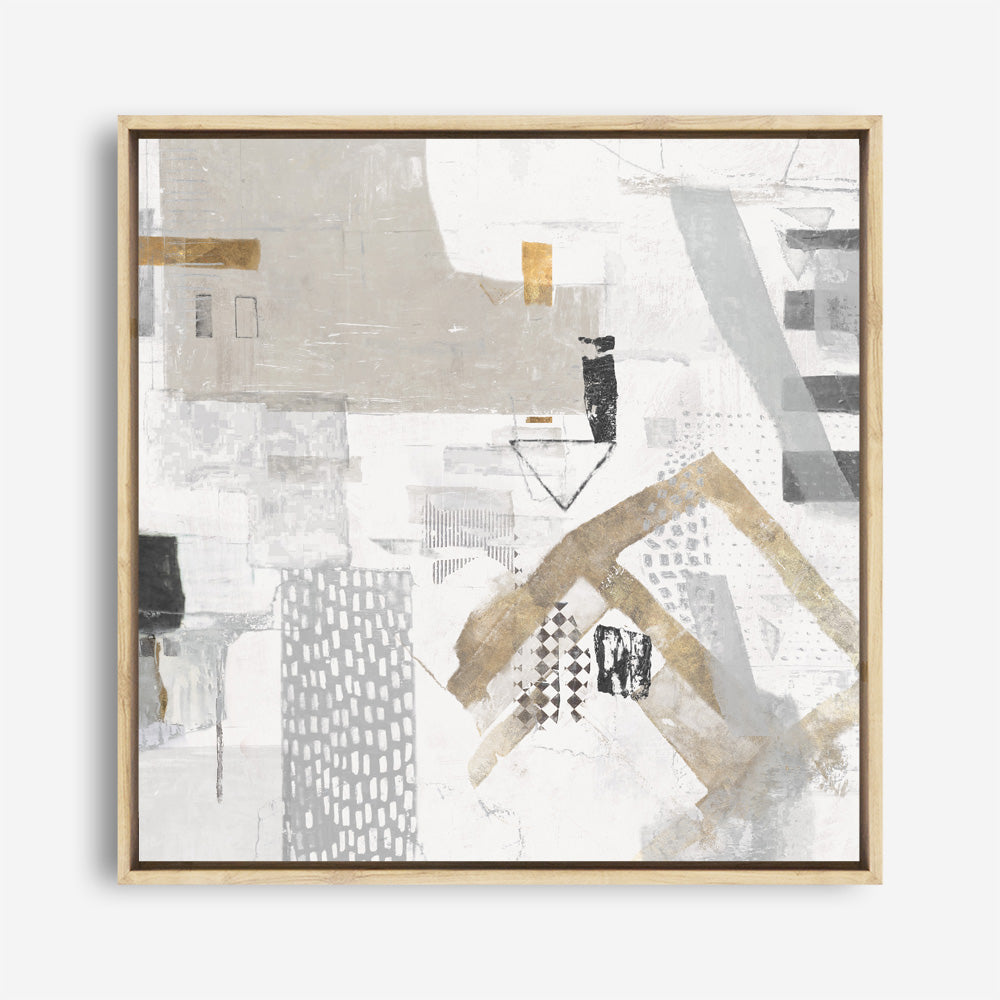 Shop Puzzled (Square) Canvas Print a painted abstract themed framed canvas wall art print from The Print Emporium artwork collection - Buy Australian made fine art painting style stretched canvas prints for the home and your interior decor space, TPE-PC-AH004-CA-40X40-NF