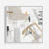 Shop Puzzled (Square) Canvas Print a painted abstract themed framed canvas wall art print from The Print Emporium artwork collection - Buy Australian made fine art painting style stretched canvas prints for the home and your interior decor space, TPE-PC-AH004-CA-40X40-NF