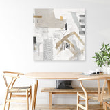 Shop Puzzled (Square) Canvas Print a painted abstract themed framed canvas wall art print from The Print Emporium artwork collection - Buy Australian made fine art painting style stretched canvas prints for the home and your interior decor space, TPE-PC-AH004-CA-40X40-NF