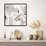 Shop Puzzled (Square) Canvas Print a painted abstract themed framed canvas wall art print from The Print Emporium artwork collection - Buy Australian made fine art painting style stretched canvas prints for the home and your interior decor space, TPE-PC-AH004-CA-40X40-NF