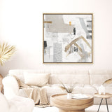 Shop Puzzled (Square) Canvas Print a painted abstract themed framed canvas wall art print from The Print Emporium artwork collection - Buy Australian made fine art painting style stretched canvas prints for the home and your interior decor space, TPE-PC-AH004-CA-40X40-NF
