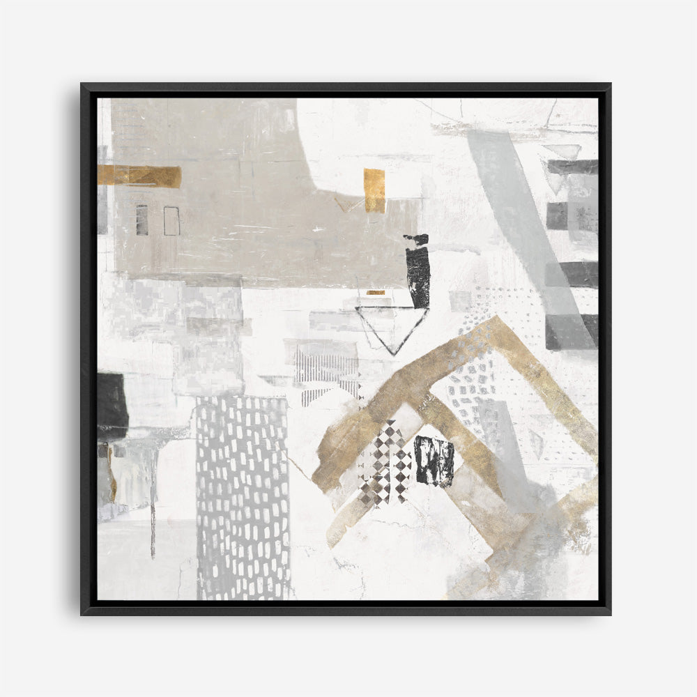 Shop Puzzled (Square) Canvas Print a painted abstract themed framed canvas wall art print from The Print Emporium artwork collection - Buy Australian made fine art painting style stretched canvas prints for the home and your interior decor space, TPE-PC-AH004-CA-40X40-NF