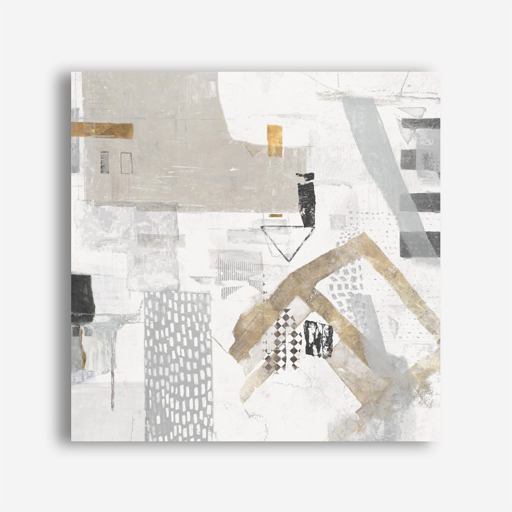 Shop Puzzled (Square) Canvas Print a painted abstract themed framed canvas wall art print from The Print Emporium artwork collection - Buy Australian made fine art painting style stretched canvas prints for the home and your interior decor space, TPE-PC-AH004-CA-40X40-NF