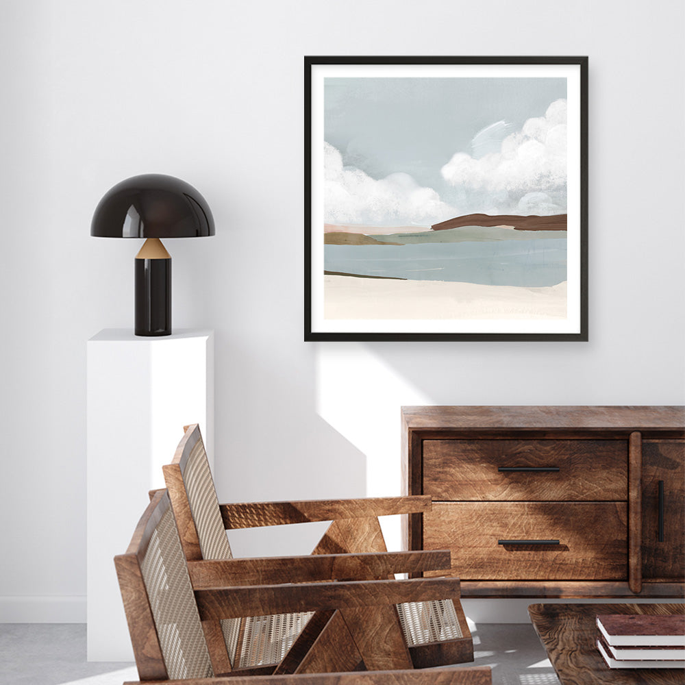 Shop Quiet Sunday (Square) Art Print a painted abstract themed wall art print from The Print Emporium wall artwork collection - Buy Australian made fine art painting style poster and framed prints for the home and your interior decor room, TPE-PC-PW329-AP