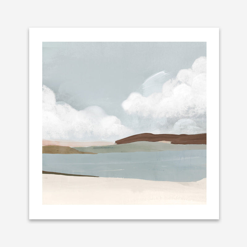 Shop Quiet Sunday (Square) Art Print a painted abstract themed wall art print from The Print Emporium wall artwork collection - Buy Australian made fine art painting style poster and framed prints for the home and your interior decor room, TPE-PC-PW329-AP