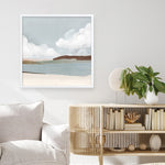 Shop Quiet Sunday (Square) Art Print a painted abstract themed wall art print from The Print Emporium wall artwork collection - Buy Australian made fine art painting style poster and framed prints for the home and your interior decor room, TPE-PC-PW329-AP