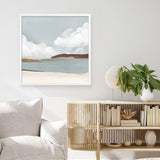 Shop Quiet Sunday (Square) Art Print a painted abstract themed wall art print from The Print Emporium wall artwork collection - Buy Australian made fine art painting style poster and framed prints for the home and your interior decor room, TPE-PC-PW329-AP