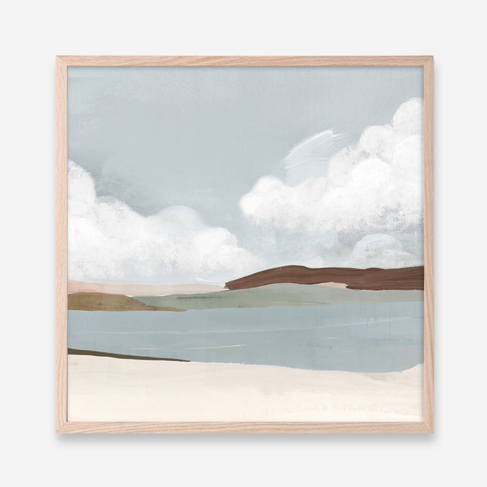 Shop Quiet Sunday (Square) Art Print a painted abstract themed wall art print from The Print Emporium wall artwork collection - Buy Australian made fine art painting style poster and framed prints for the home and your interior decor room, TPE-PC-PW329-AP