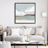 Shop Quiet Sunday (Square) Canvas Print a painted abstract themed framed canvas wall art print from The Print Emporium artwork collection - Buy Australian made fine art painting style stretched canvas prints for the home and your interior decor space, TPE-PC-PW329-CA-40X40-NF