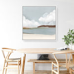 Shop Quiet Sunday (Square) Canvas Print a painted abstract themed framed canvas wall art print from The Print Emporium artwork collection - Buy Australian made fine art painting style stretched canvas prints for the home and your interior decor space, TPE-PC-PW329-CA-40X40-NF
